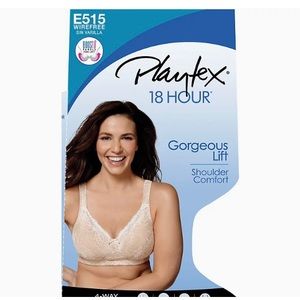 Playtex 18 Hour “Gorgeous Lift” Wire Free Bra Size 36DD New in Package